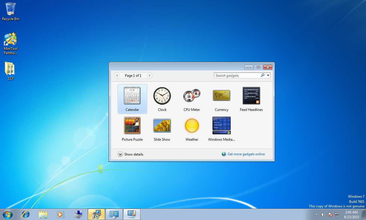 Windows 7’s Gadgets