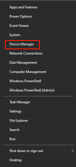 choose Device Manager