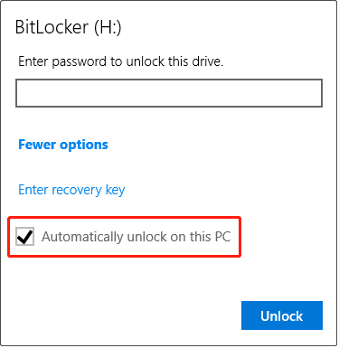 enable auto-unlock