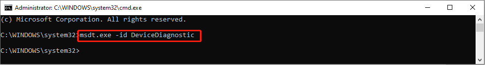run the command line