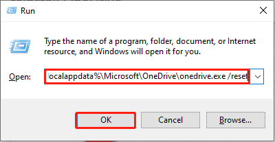 reset OneDrive