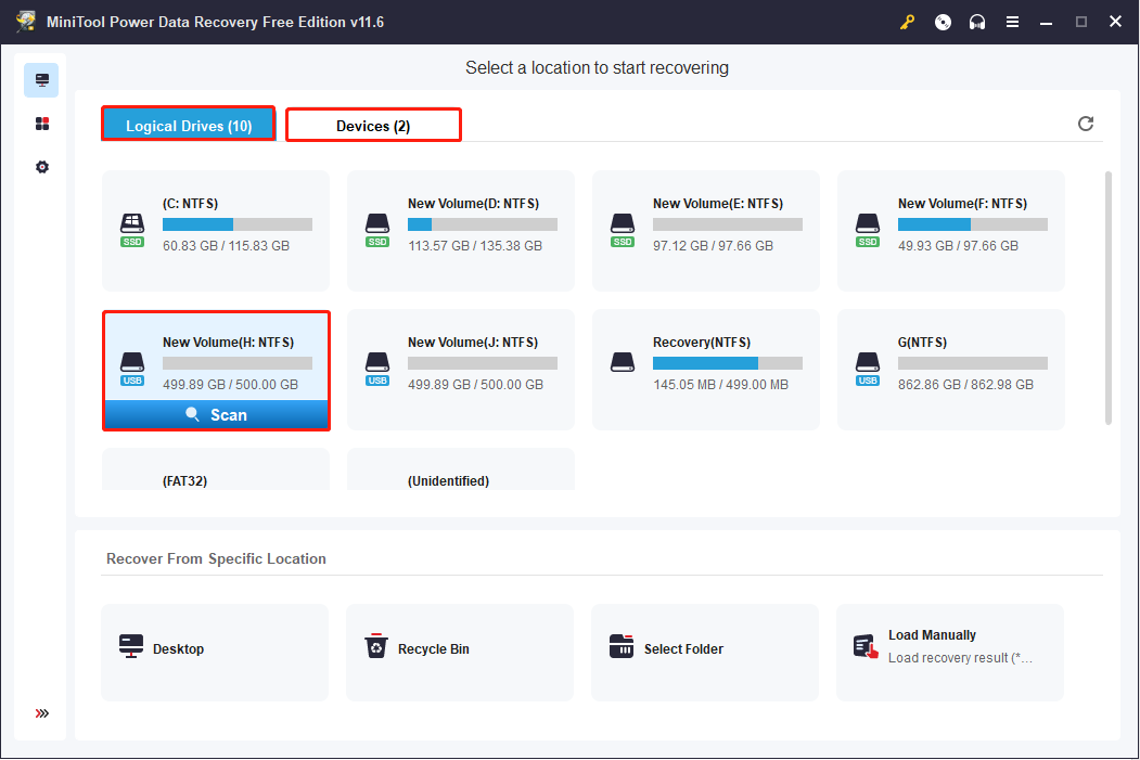 choose a partition to scan