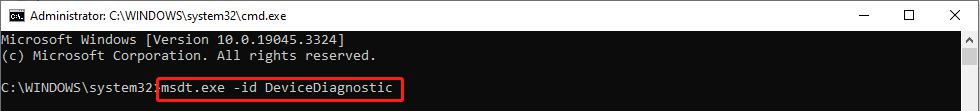 run command line to open the troubleshooter
