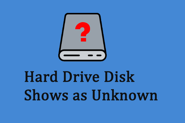 How to Recover Data from Disk Shown as Unknown Without Damaging