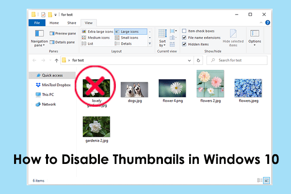How to Disable Thumbnails in Windows 10? 4 Effective Ways