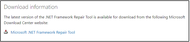 download the repair tool