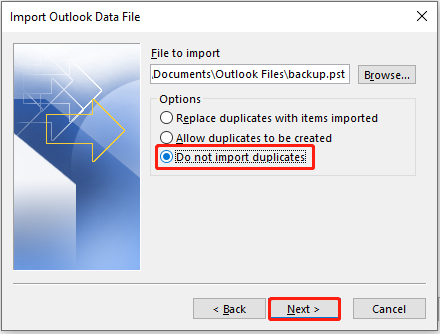 Do not import duplicates