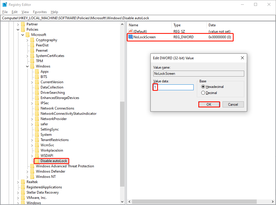create the new subkey