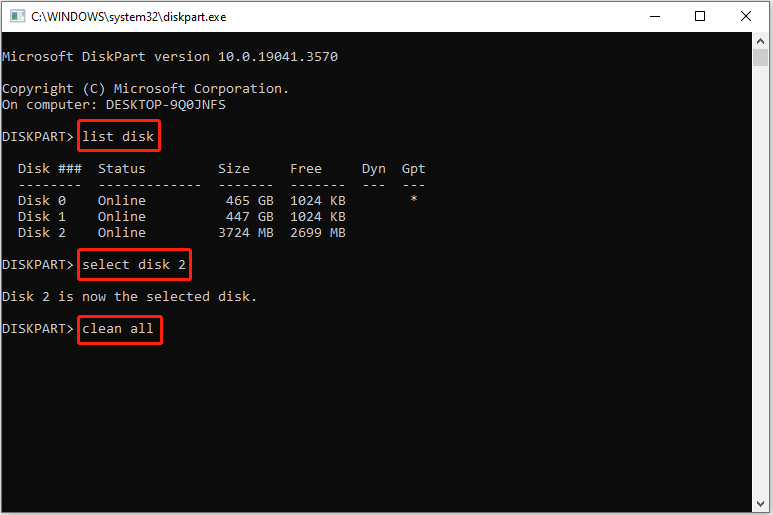 clean the hard drive data