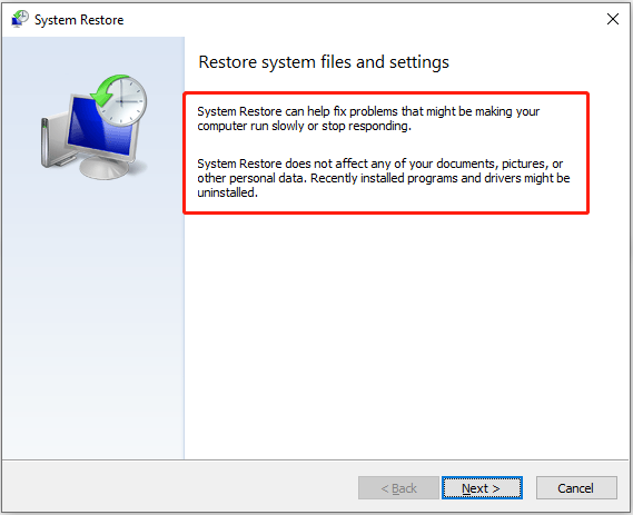 System Restore