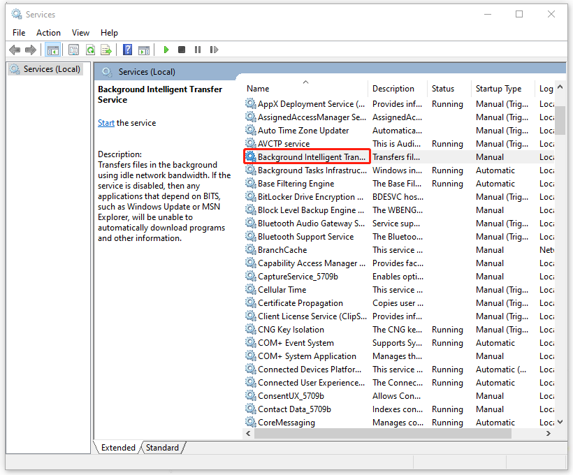 Background Intelligent Transfer Service