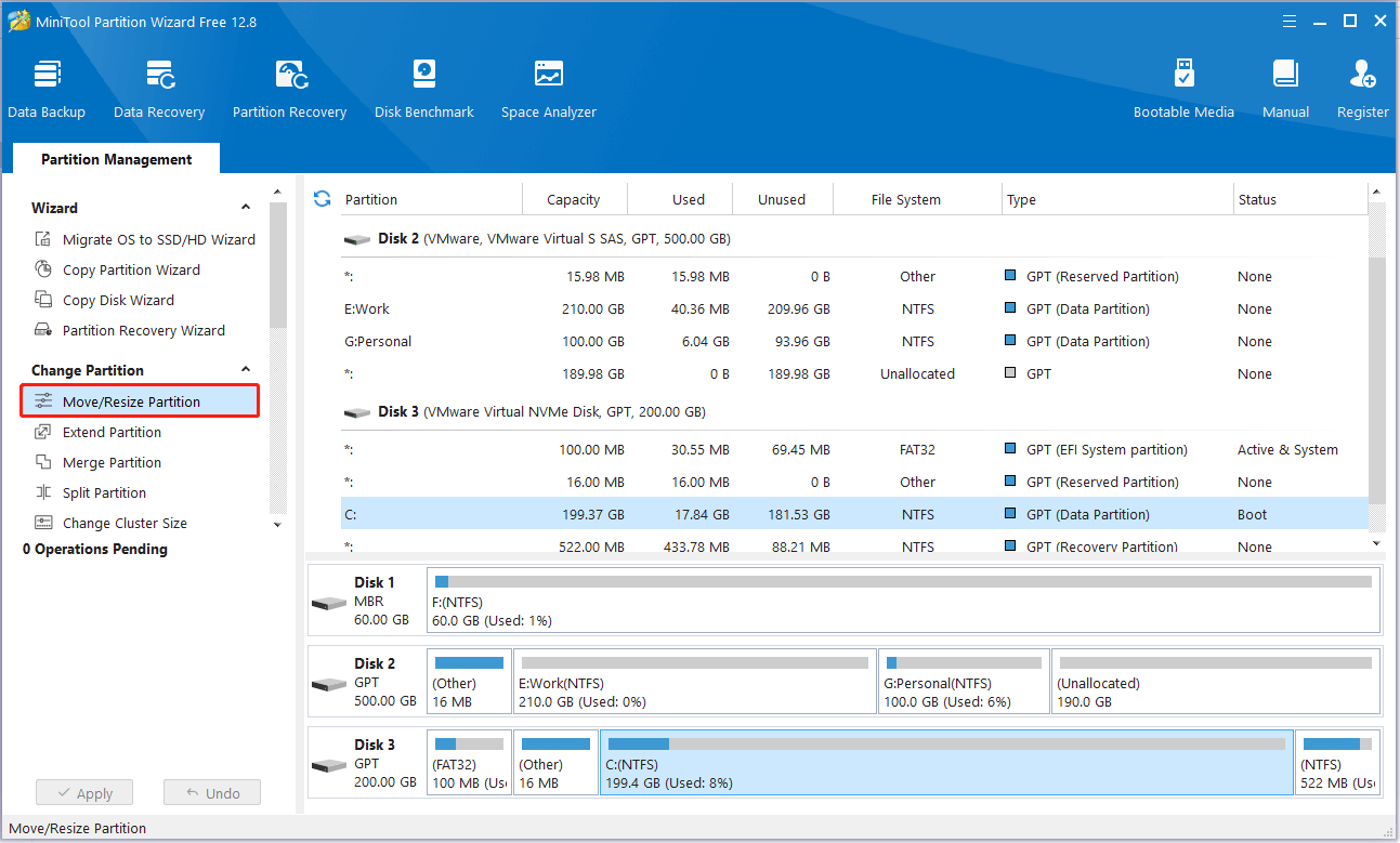 how to create a new drive from c
