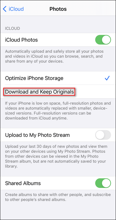 download photos from iCloud