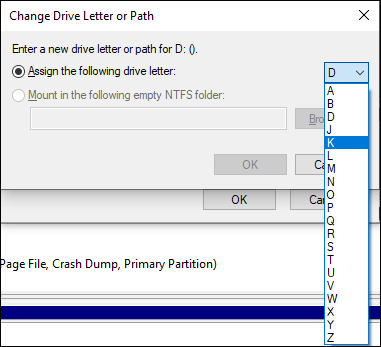 assign a drive letter