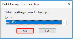 Choose D drive