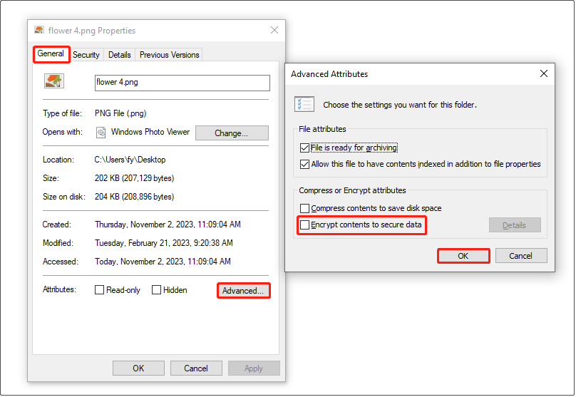 decrypt the PNG file