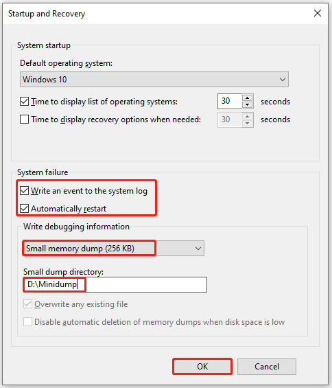 configure settings