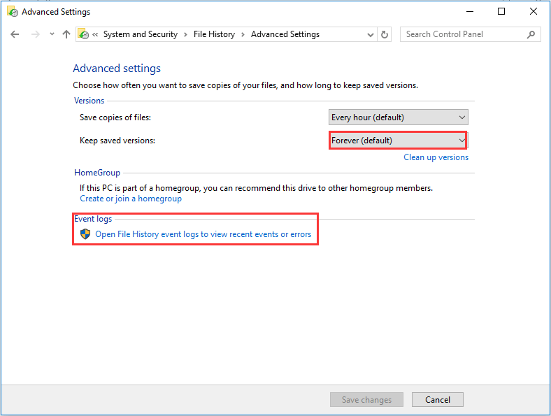 File Explorer advanced settings