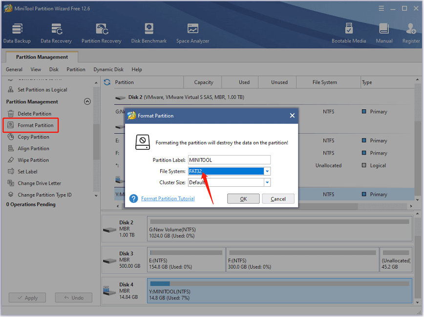 formatear unidad USB a FAT32