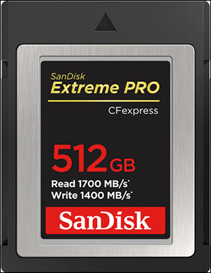 SanDisk Extreme PRO CFexpress Type B Card