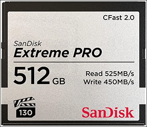 SanDisk Extreme PRO CFast 2.0