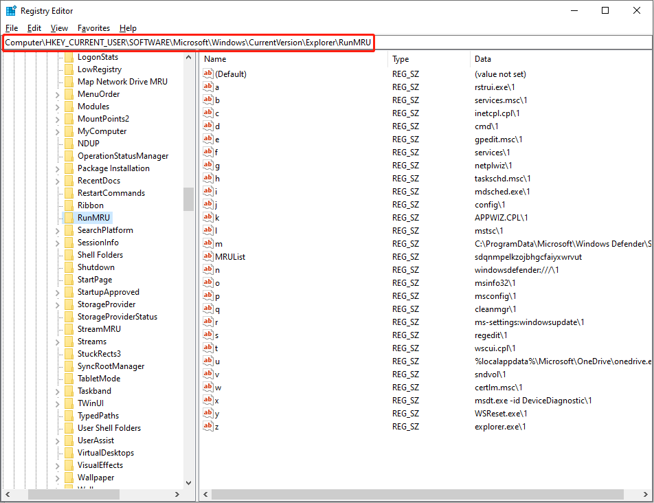 delete the corresponding keys