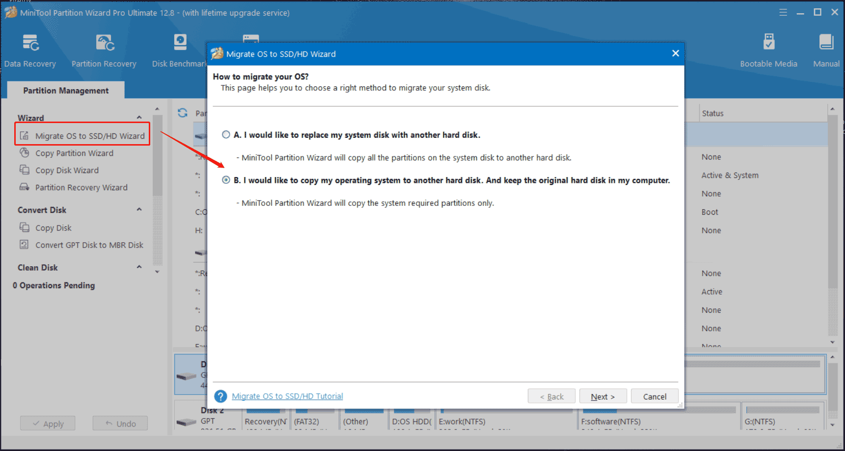 Migrate OS to SSD