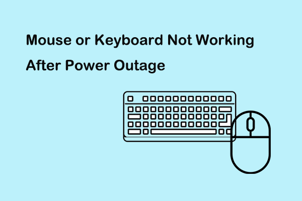 Fixed: Mouse or keyboard Not Working After Power Outage