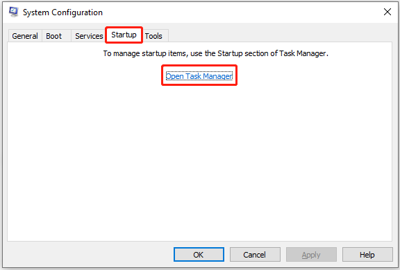 open Task Manager