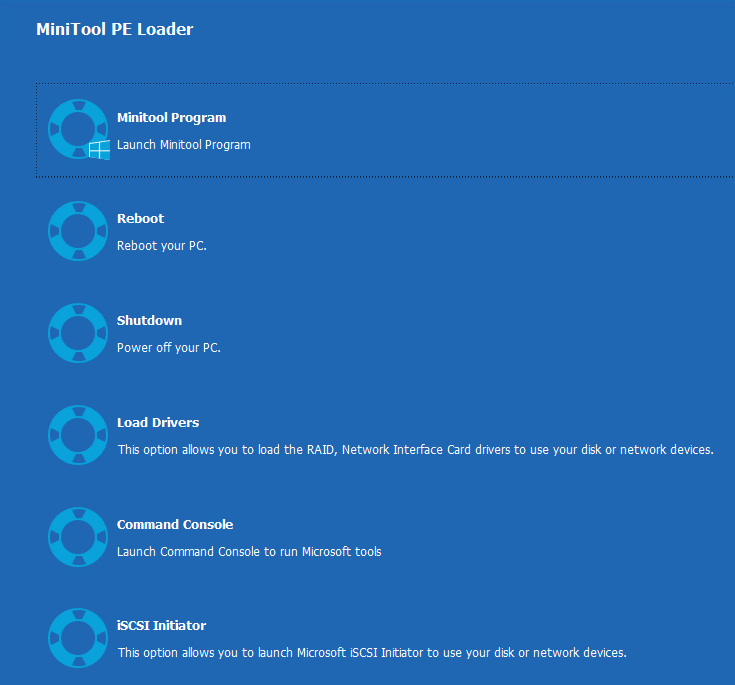 MiniTool PE Loader