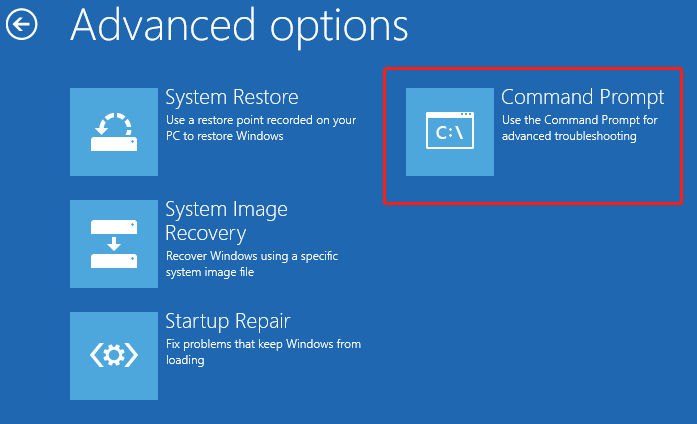 choose Command Prompt