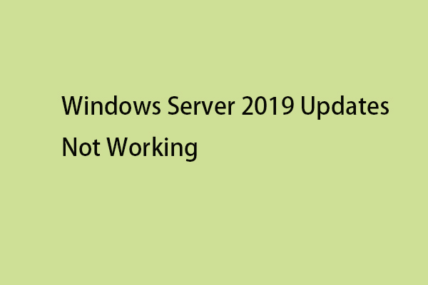 Pembaruan Windows Server 2019 Tidak Berfungsi? Ini merupakan kemajuan!