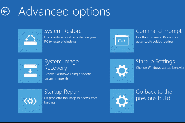  hit Start Repair