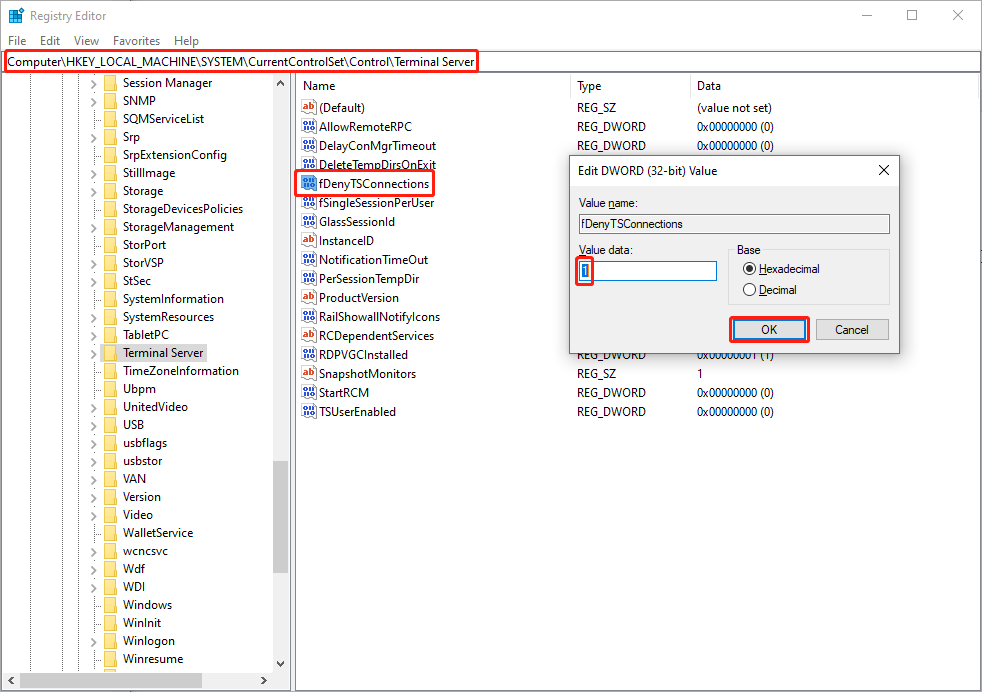 change Windows Registry subkey