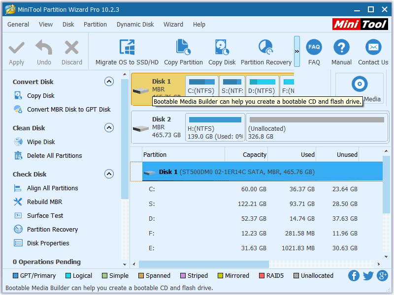 Choose Bootable Media