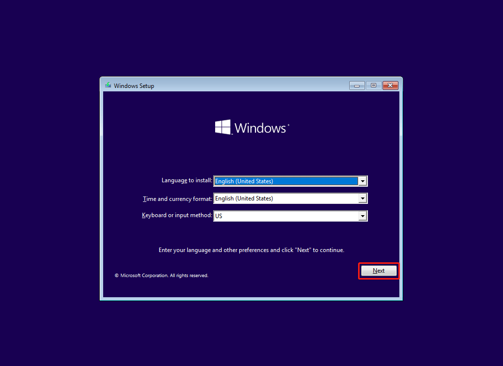 clean install Windows 10