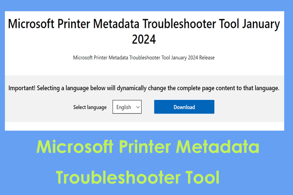 Microsoft Printer Metadata Troubleshooter Tool: Fix HP Smart Auto-Install Bug