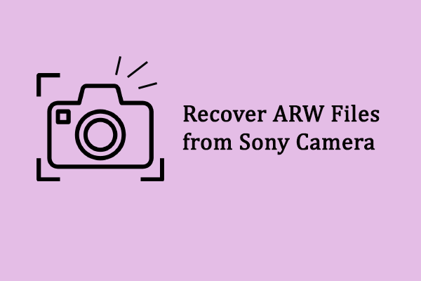 Tutorial Pemulihan File ARW: Memulihkan File ARW dari Kamera Sony