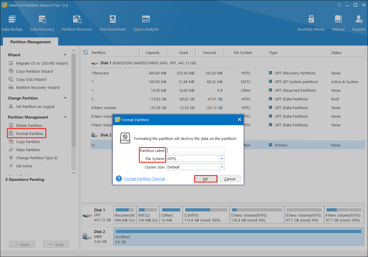 format using a third-party tool