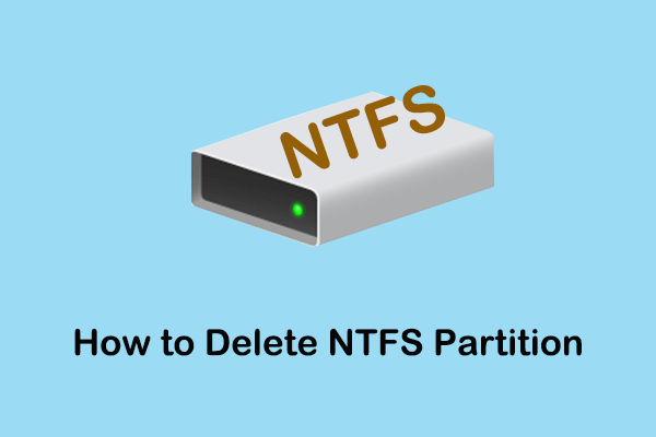 How to Delete NTFS Partition Windows 11/10/8/7