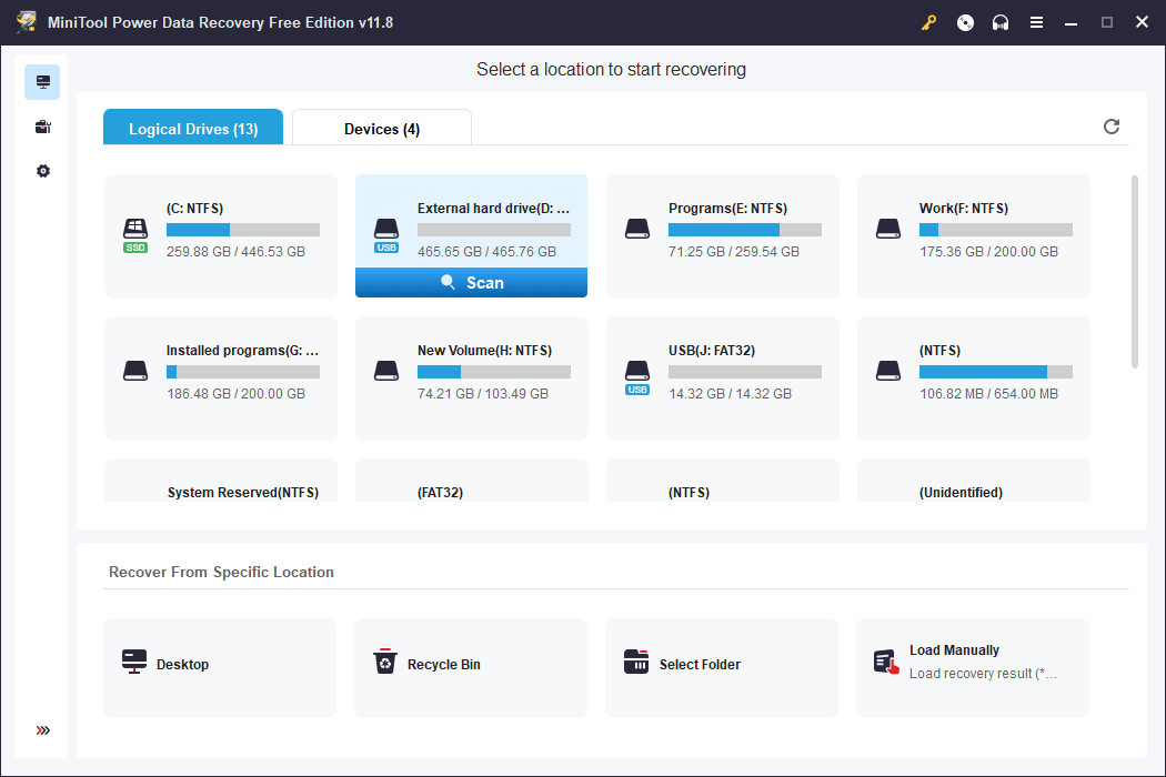 Alat Mini Pemulihan Data Daya