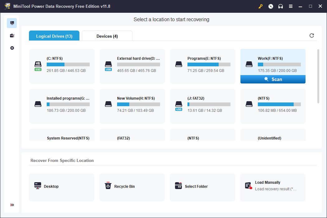 Alat Mini Pemulihan Data Daya