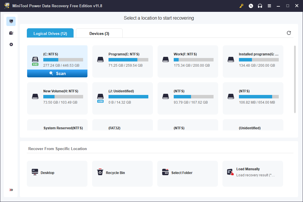 Alat Mini Pemulihan Data Daya