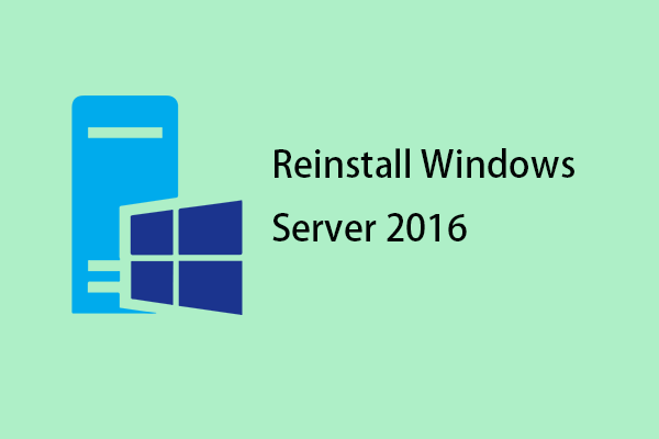 How to Reinstall Windows Server 2016 Without Losing Data