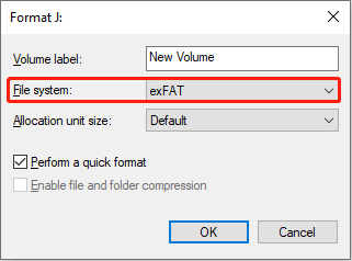 Format kartu SD di Manajemen Disk