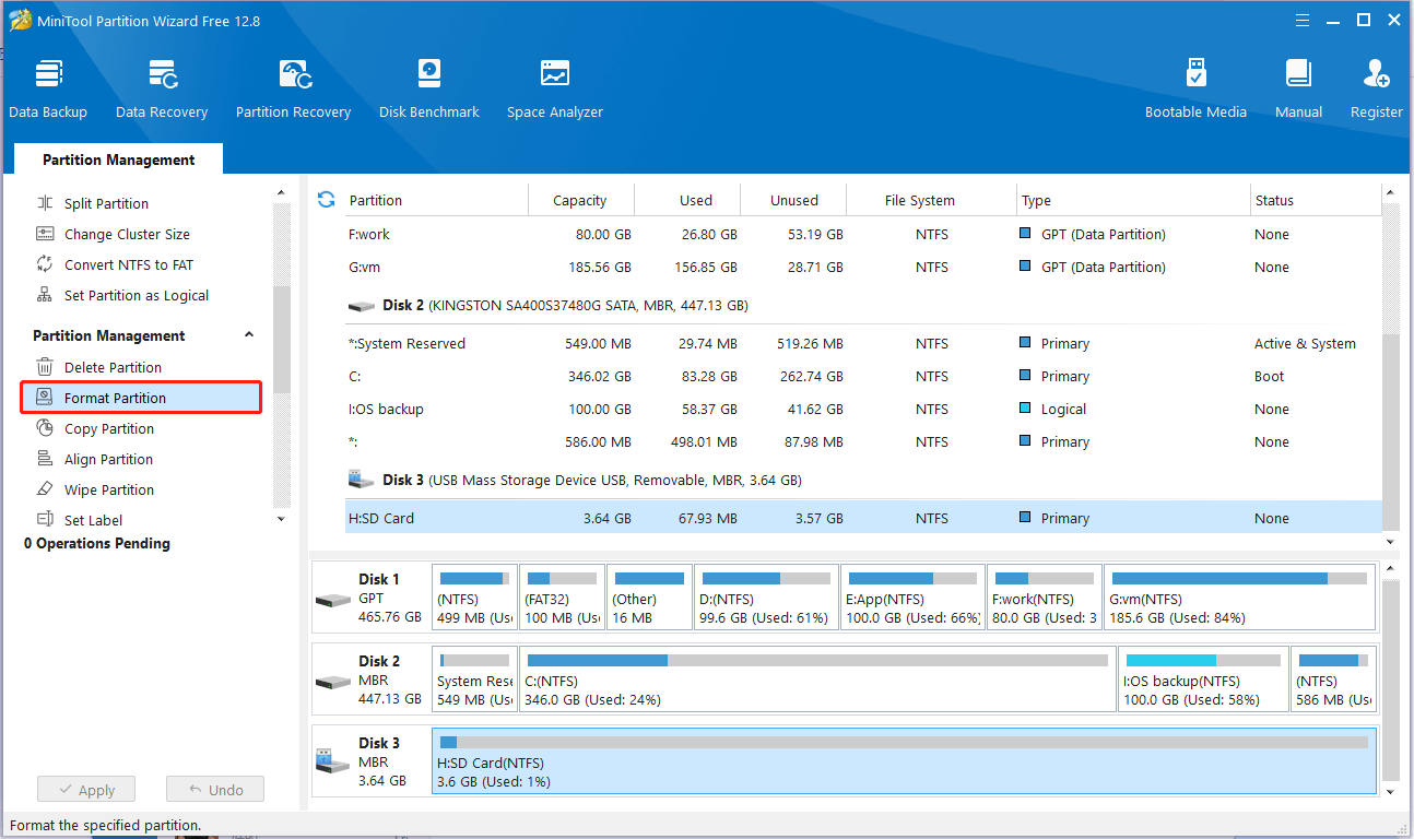 Format kartu SD