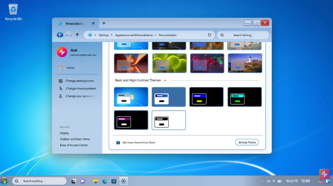 Pengaturan Windows 7 2024