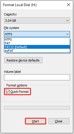 Format hard drive eksternal