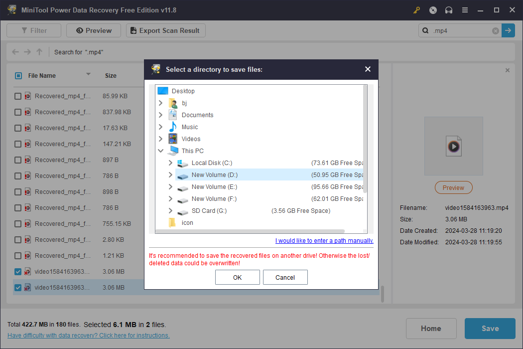 recover files