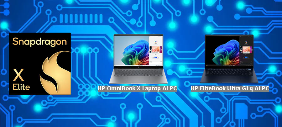 HP Copilot + PC dengan prosesor Snapdragon X Elite